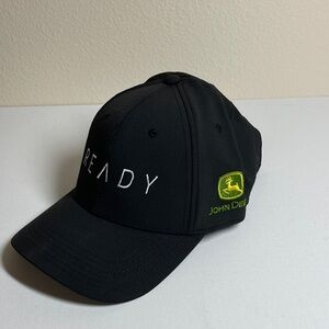 John Deere Black Cap with Green Logo
